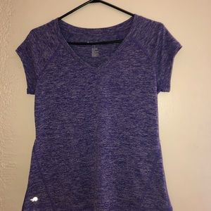 Purple workout shirt